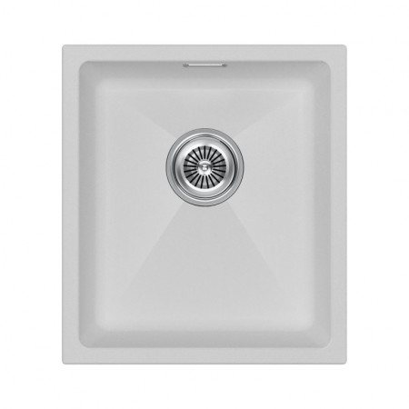 Мойка кварцевая LUMI 41UNI, IT-GRANIT, LU41-WH, белый, 410х460, Paulmark