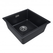Мойка кварцевая LUMI 45UNI, IT-GRANIT, LU45-AN, антрацит, 455х460, Paulmark