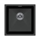 Мойка кварцевая LUMI 45UNI, IT-GRANIT, LU45-BL, черный, 455х460, Paulmark
