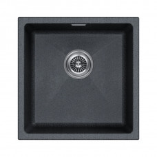 Мойка кварцевая LUMI 45UNI, IT-GRANIT, LU45-DG, графит, 455х460, подст. мон. Paulmark