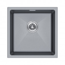 Мойка кварцевая LUMI 45UNI, IT-GRANIT, LU45-GRM, серый металлик, 455х460, Paulmark