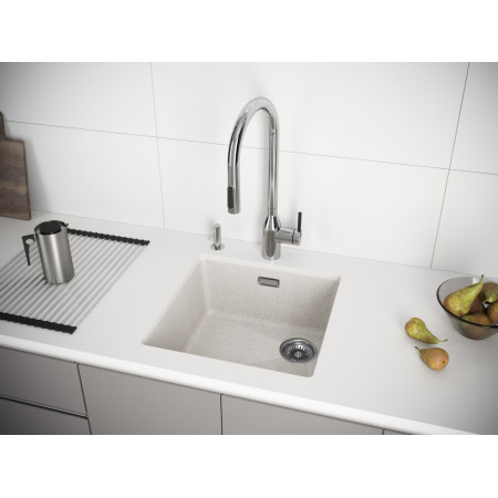 Мойка кварцевая LUMI 45UNI-SKEW, IT-GRANIT, LU45SK-BE, бежевый, 455х440, Paulmark Мойка кварцевая LUMI 45UNI-SKEW, IT-GRANIT, LU45SK-BE, бежевый, 455х440, Paulmark