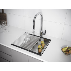 Мойка кварцевая LUMI 45UNI-SKEW, IT-GRANIT, LU45SK-BE, бежевый, 455х440, Paulmark