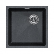 Мойка кварцевая LUMI 45UNI-SKEW, IT-GRANIT, LU45SK-DG, графит, 455х440, Paulmark