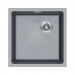 Мойка кварцевая LUMI 45UNI-SKEW, IT-GRANIT, LU45SK-GRM, серый металлик, 455х440, Paulmark