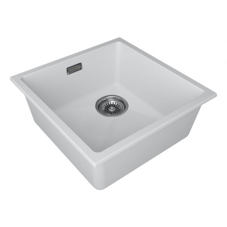 Мойка кварцевая LUMI 45UNI-SKEW, IT-GRANIT, LU45SK-WH, белый, 455х440, Paulmark Мойка кварцевая LUMI 45UNI-SKEW, IT-GRANIT, LU45SK-WH, белый, 455х440, Paulmark