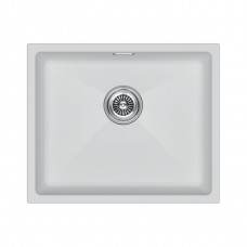 Мойка кварцевая LUMI 55UNI, IT-GRANIT, LU55-WH, белый, 555х460, Paulmark