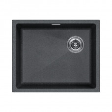 Мойка кварцевая LUMI 55UNI-SKEW, IT-GRANIT, LU55SK-DG, графит, 555х440, Paulmark