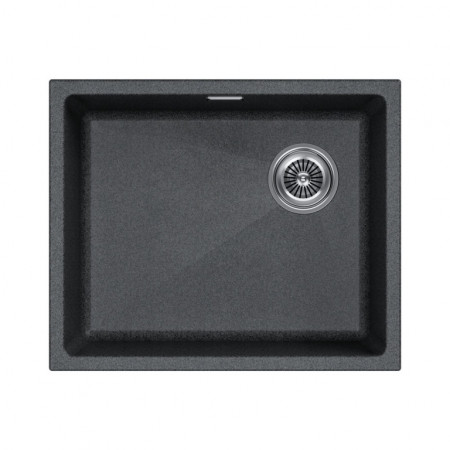 Мойка кварцевая LUMI 55UNI-SKEW, IT-GRANIT, LU55SK-DG, графит, 555х440, Paulmark