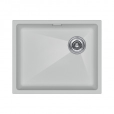 Мойка кварцевая LUMI 55UNI-SKEW, IT-GRANIT, LU55SK-WH, белый, 555х440, Paulmark