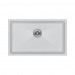 Мойка кварцевая LUMI 74UNI, IT-GRANIT, LU74-WH, белый, 740х460, Paulmark