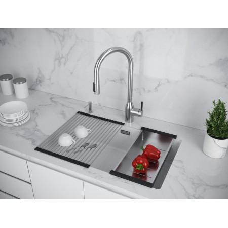 Мойка кварцевая LUMI 74UNI, IT-GRANIT, LU74-WH, белый, 740х460, Paulmark Мойка кварцевая LUMI 74UNI, IT-GRANIT, LU74-WH, белый, 740х460, Paulmark