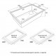 Мойка кварцевая LUMI 74UNI-SKEW, IT-GRANIT, LU74SK-AN, антрацит, 740х440, Paulmark