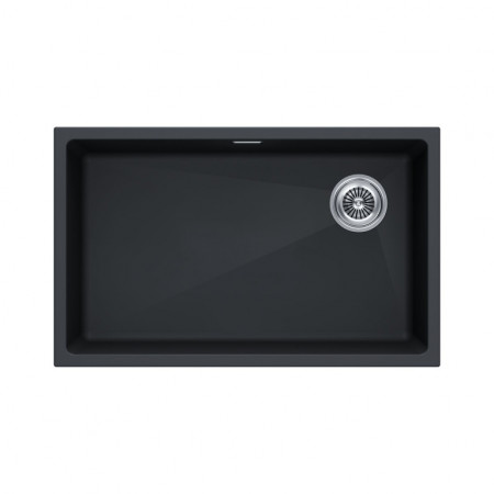 Мойка кварцевая LUMI 74UNI-SKEW, IT-GRANIT, LU74SK-AN, антрацит, 740х440, Paulmark