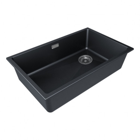 Мойка кварцевая LUMI 74UNI-SKEW, IT-GRANIT, LU74SK-BLM, черный металлик, 740х440, Paulmark Мойка кварцевая LUMI 74UNI-SKEW, IT-GRANIT, LU74SK-BLM, черный металлик, 740х440, Paulmark