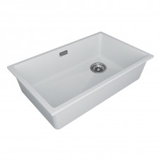 Мойка кварцевая LUMI 74UNI-SKEW, IT-GRANIT, LU74SK-WH, белый, 740х440, Paulmark