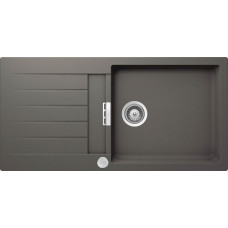 Мойка кварцевая Schock Signus 60D Large (D-100L) Cristadur, 1000x500, серебристый камень