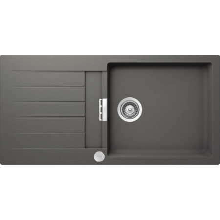 Мойка кварцевая Schock Signus 60D Large (D-100L) Cristadur, 1000x500, серебристый камень