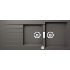 Мойка кварцевая Schock Signus 80D (D-200) Cristadur, 1160x500, серебристый камень