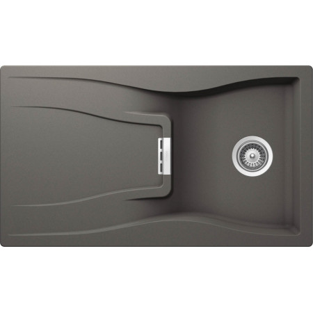 Мойка кварцевая Schock Waterfall 45D (D-100) Cristadur, 860х500, серебристый камень Мойка кварцевая Schock Waterfall 45D (D-100) Cristadur, 860х500, серебристый камень