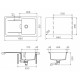Мойка кварцевая Schock Wembley 50D Cristadur, 860x510, пуро Мойка кварцевая Schock Wembley 50D Cristadur, 860x510, пуро