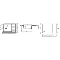 Мойка кварцевая  Florentina  Липси 780_P жасмин (780 х 510)