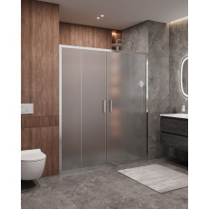 Дверь в проём Cezares MOLVENO-BF-2-170-P-Cr, 170х195, профиль хром, стекло Punto матовое