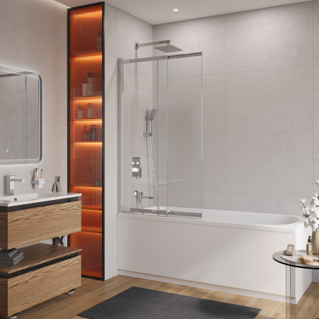 Шторка на ванну Cezares SLIDER-VF-11-100/150-C-Cr Шторка на ванну Cezares SLIDER-VF-11-100/150-C-Cr