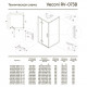Душевой угол Veconi Rovigo RV-073B, 800х1000х1950 черный, стекло прозрачное (комплект)