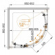 Душевой уголок Cezares STYLUS-O-M-R-2-90-C-Cr Душевой уголок Cezares STYLUS-O-M-R-2-90-C-Cr