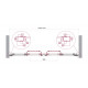 Дверь в проём BelBagno LUCE-BF-2-150-C-Cr