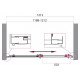 Дверь в проём BelBagno UNO-195-BF-1-120-C-Cr