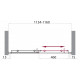 Дверь в проём BelBagno UNO-BF-1-115-P-Cr Дверь в проём BelBagno UNO-BF-1-115-P-Cr