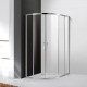 Душевой уголок Cezares MOLVENO-RH-2-100/80-C-Cr-IV, 100х80х195, профиль хром, стекло прозрачное