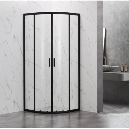 Душевой угол Veconi RV202B, 800x800x1900, чёрный, стекло прозрачное Душевой угол Veconi RV202B, 800x800x1900, чёрный, стекло прозрачное