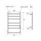 Полотенцесушитель МЕРКУРИЙ 6 перекладин 500 x 600 электрический черный (диммер справа) Полотенцесушитель МЕРКУРИЙ 6 перекладин 500 x 600 электрический черный (диммер справа)