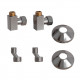 Комплект подключения для полотенцесушителя Point PN00012 3/4"х1/2" г/ш (квадрат), хром Комплект подключения для полотенцесушителя Point PN00012 3/4"х1/2" г/ш (квадрат), хром