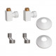 Комплект подключения для полотенцесушителя Point PN00012W 3/4"х1/2" г/ш (квадрат), белый Комплект подключения для полотенцесушителя Point PN00012W 3/4"х1/2" г/ш (квадрат), белый