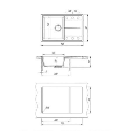 Мойка мраморная Dr.Gans Smart Оливия 740 Терра (740 х 480) Мойка мраморная Dr.Gans Smart Оливия 740 Терра (740 х 480)