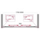 Дверь в проём BelBagno UNIQUE-BF-2-170/200-P-Cr