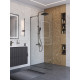Душевая перегородка BelBagno UNO-L-1-TB-110-C-GM профиль оружейная сталь, стекло прозрачное