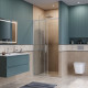 Душевая дверь шириной 110см BelBagno SOFT_CLOSE-1-BF-1-110-C-Cr профиль хром, стекло прозрачное Душевая дверь шириной 110см BelBagno SOFT_CLOSE-1-BF-1-110-C-Cr профиль хром, стекло прозрачное