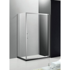 Душевой уголок Cezares MOLVENO-AH-11-130/80-C-Cr-IV, 130х80х195, профиль хром, стекло прозрачное
