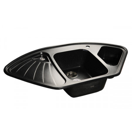 Мойка мраморная Granfest CORNER GF-C-1040E чёрная (1039 х 560) Мойка мраморная Granfest CORNER GF-C-1040E чёрная (1039 х 560)