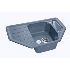 Мойка мраморная Granfest CORNER GF-C-800E графит (790 х 490)