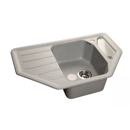 Мойка мраморная Granfest CORNER GF-C-800E серая (790 х 490)