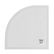 Поддон из искусственного мрамора Belbagno TRAY-MR-UNO-R-90-550-35-W-CR