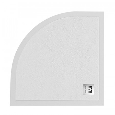 Поддон из искусственного мрамора Belbagno TRAY-MR-UNO-R-90-550-35-W-CR