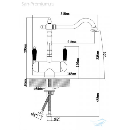 Смеситель АРИЯ графит (ARIA FL Graphite) Смеситель АРИЯ графит (ARIA FL Graphite)