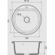 Мойка мраморная GF-SM 435 песочный Мойка мраморная GF-SM 435 песочный
